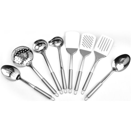 8 Piece Essential Cooking Utensil Kit Stainless Steel | DA-C0066