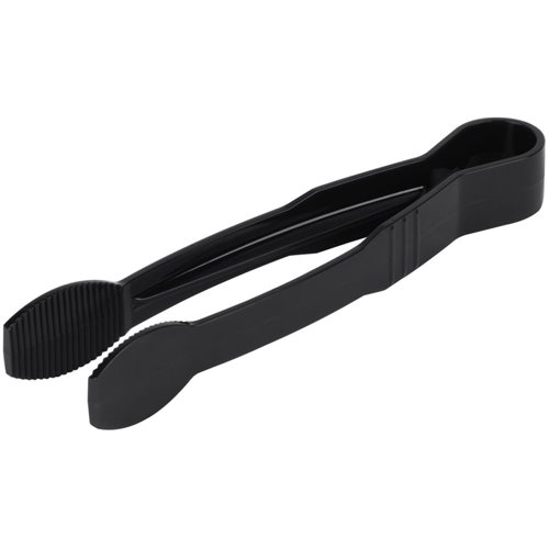 9" Catering Flat Buffet Tongs Black Polycarbonate| DA-FLATTONG9