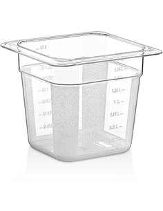 Polycarbonate Gastronorm Pan GN1/6 Depth 150mm Clear | DA-P8166