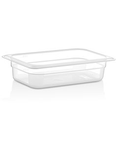 Polypropylene Gastronorm Pan GN1/4 Depth 65mm Clear 1.5 litres | DA-GNPP1465