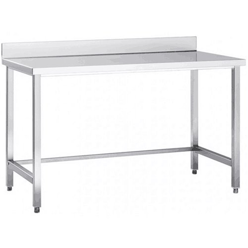 Professional Work table Stainless steel No bottom shelf Upstand 1000x600x965mm | DW6100