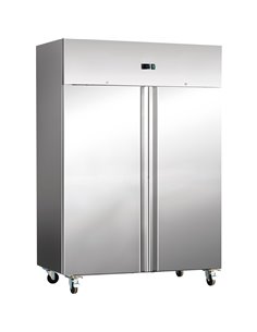 Commercial Freezer Upright cabinet Stainless steel 1476 litres Twin door GN2/1 Ventilated cooling | F1400V