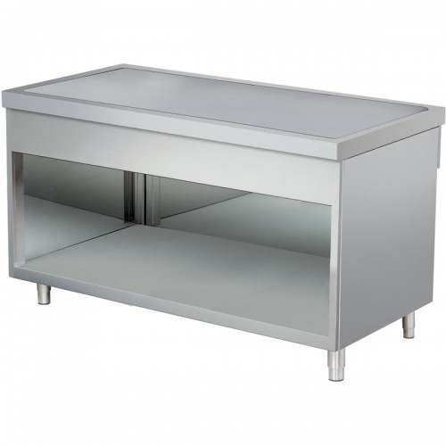 Buffet Serving Unit with Open Cupboard Neutral Stainless steel 1150x700x850mm | DA-BTN711FN