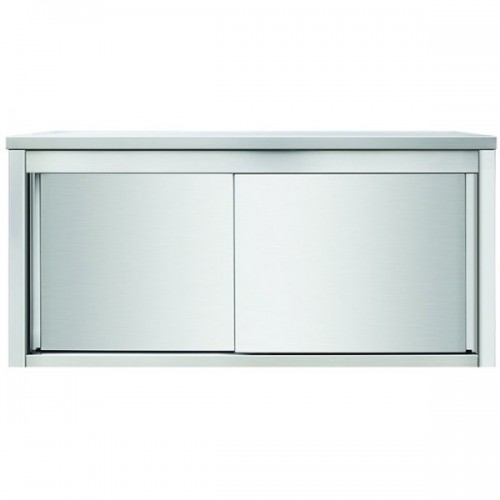 Wall cabinet Sliding doors Stainless steel Width 1400mm Depth 400mm | DA-THWSR144