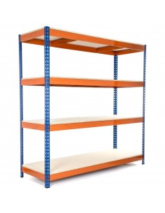 Industrial Shelving Unit Heavy duty 1500x600x1800mm 4 shelves 500 kg/shelf Powder coated steel | DA-H15060