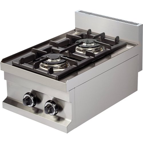 Gas boiling top 2 burners 7.2kW | DA-Hotmax 600 GC604