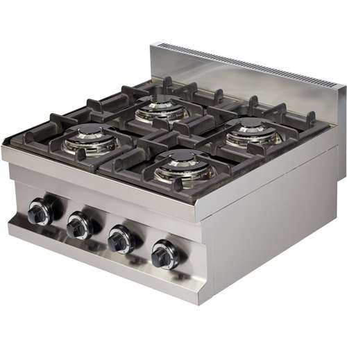 Gas boiling top 4 burners 14.4kW | DA-Hotmax 600 GC606