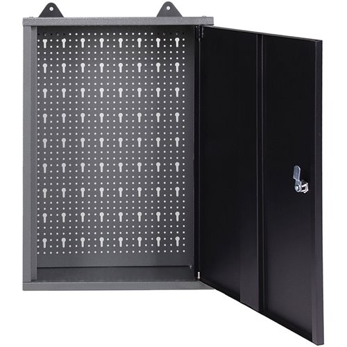 Professional Grey and Black Wall Mounted Tool Cabinet with Key 400x200x600mm | DA-TC001