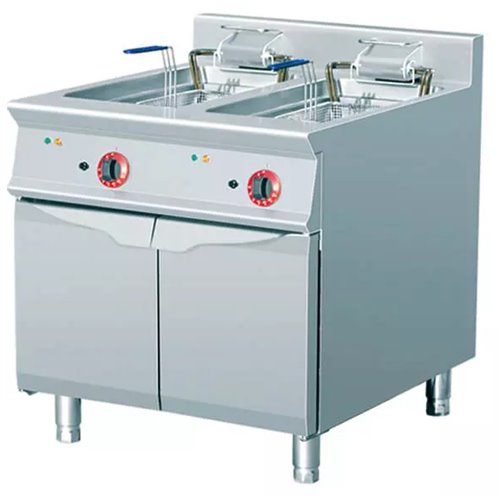 Heavy Duty Free standing Fryer Electric Twin tank 2x28 litres 24kW | DA-THE9F2828M