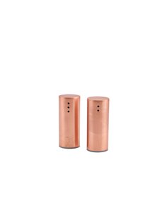 Copper Plated Straight Sided Salt & Pepper Set 7.5cm