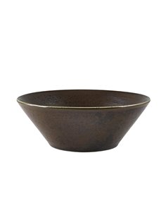 Terra Porcelain Black Conical Bowl 16cm