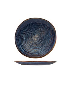 Terra Porcelain Aqua Blue Organic Plate 25cm