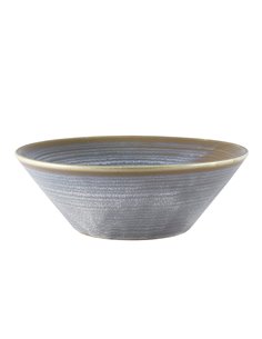 Terra Porcelain Matt Grey Conical Bowl 19.5cm