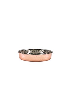 GenWare Hammered Copper Plated Presentation Plate 15cm