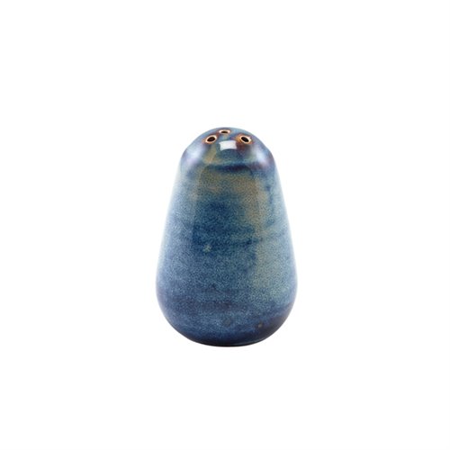 Terra Porcelain Aqua Blue Pepper Shaker