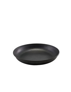 GenWare Black Vintage Steel Coupe Plate 24cm