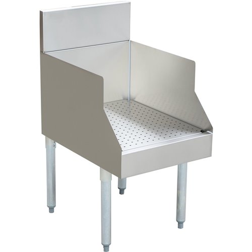 Commercial Recessed Bar Drainboard with Backsplash Stainless steel 460x640x760mm | DA-RPBDU2518