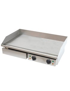 Commercial Griddle Smooth 730x500x230mm 4.4kW Electric | Stalwart DA-FT820