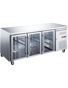 Commercial Refrigerated Counter 3 glass doors Depth 600mm | Stalwart DA-RS31VG