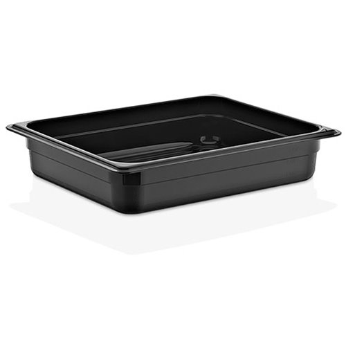 Polypropylene Gastronorm Pan GN1/2 Depth 150mm Black | Stalwart DA-GNPP12150B