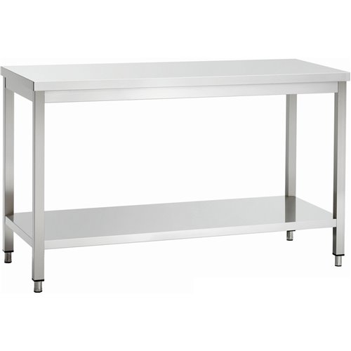 Professional Work table Stainless steel Bottom shelf 1800x600x900mm | Stalwart DA-VT186SL