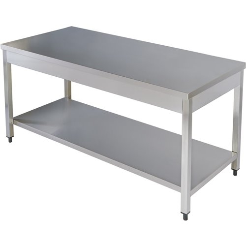 Professional Work table Stainless steel Bottom shelf 1000x700x900mm | Stalwart DA-VT107SL