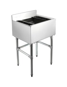 Commercial Ice bin Underbar Splashback Stainless steel | Stalwart IB183608