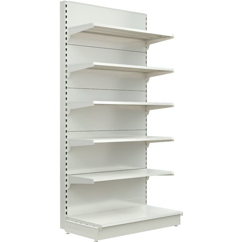 Retail Wall Shelving Add On Unit White | Stalwart NSREU11WHITE100ADD