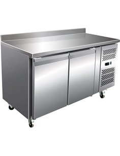 Professional Freezer Counter with Upstand 2 doors Depth 600mm | Stalwart FS22V