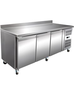 Commercial Freezer Counter with Upstand 3 doors Depth 700mm | Stalwart FG32V