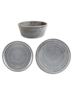 Olympia Cavolo Serve Like A Pro 18-Piece Charcoal Dusk Dinner Set