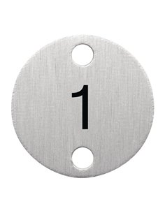 Olympia Table Numbers Silver (1-5)