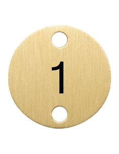 Olympia Table Numbers Bronze (1-5)