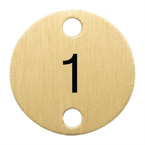 Olympia Table Numbers Bronze (1-5)