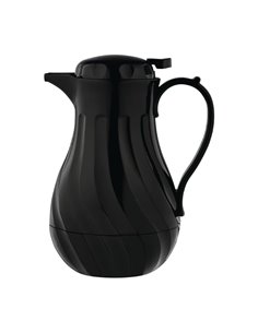 Olympia Insulated Swirl Jug Black 2Ltr