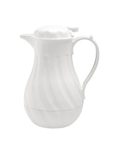 Olympia Insulated Swirl Jug White 2Ltr