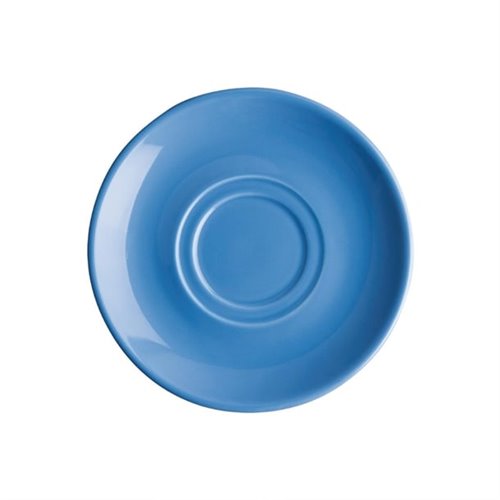 Olympia Heritage Double Well Saucer Blue 163mm (Pack of 6)