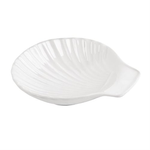 Olympia Whiteware Scallop Shell Dishes 130mm (Pack of 6)