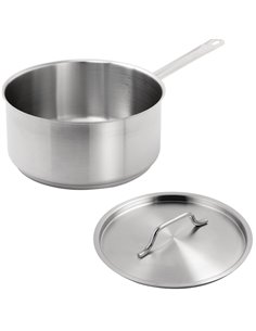 Professional Saucepan with Lid Stainless steel 1.3 litres | Stalwart DA-SE21408