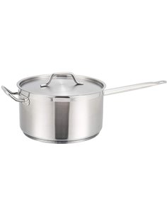 Professional Saucepan with Lid and Helper handle Stainless steel 6.3 litres | Stalwart DA-SE22414