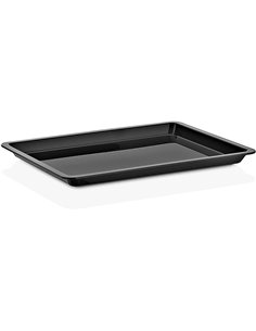 Polycarbonate Gastronorm Tray GN1/1 Depth 20mm Black | Stalwart DA-GFT11B