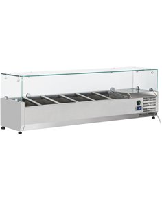 Refrigerated Servery Prep Top 1400mm 6xGN1/4 Depth 330mm | Stalwart DA-THV1400/330