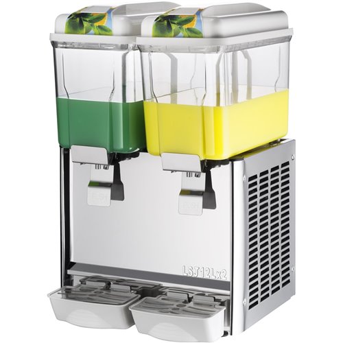 Commercial Juice Dispenser 2x12 litres 280W | Stalwart DA-LSJ12LX2