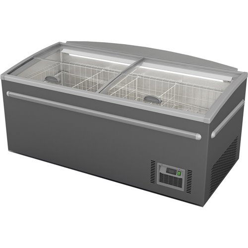 Island Showcase Freezer 1850x850x795mm 372 Litre| Stalwart DA-ZCDE185SS2