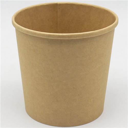 500pcs Kraft Soup Bowl 24oz/709ml PE | Stalwart DA-KSB24OZ