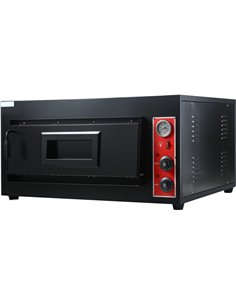 Electric Pizza Oven Single Chamber 600 degrees Capacity 4 x 12&quot Pizzas 220V | Stalwart DA-HEP1