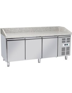 Pizza Counter 3 doors Granite top Depth 800mm | Stalwart DA-THPZ3600TN