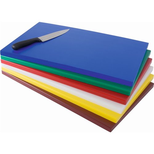 6 pack Cutting Boards Polyethylene 400x300x10mm | Stalwart DA-SETOF640301