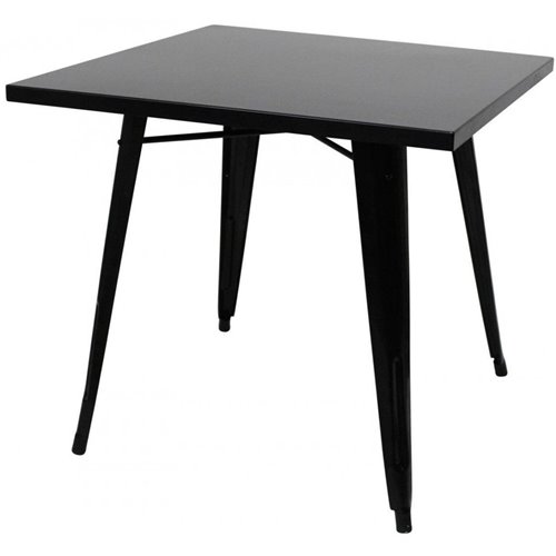 Bistro Table Steel Black 800x800mm Indoors | Stalwart DA-WW285