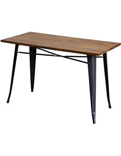 Bistro Table Walnut Top 1200x600mm Indoors | Stalwart DA-WW288